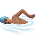 🏊🏽‍♂️ man swimming: medium skin tone display on Apple